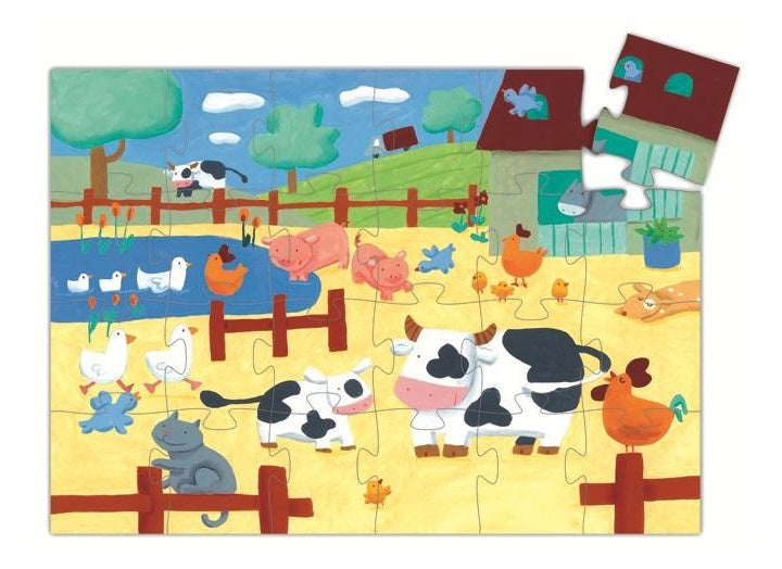 Les vaches à la ferme DJECO Casse-tête 24 morceaux