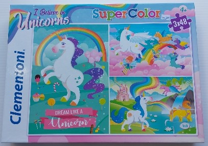 I Believe in Unicorns CLEMENTONI 25231 Casse-tête  3 x 48 morceaux