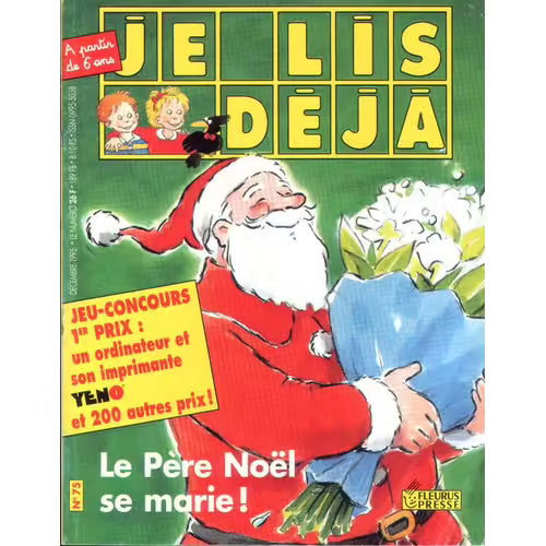No 75 Décembre 1995 Je lis déjà : Le Père Noël se marie!