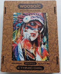 Ethnic Girl Woodsaic Casse-tête 250 morceaux