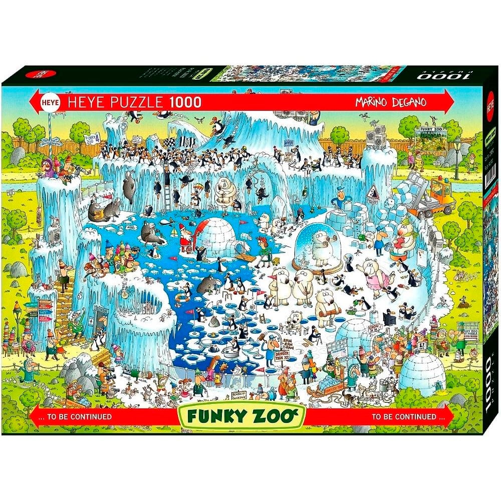 DEGANO, Marino Polar Habitat Funky Zoo HEYE 29692 Casse-tête 1000 morceaux