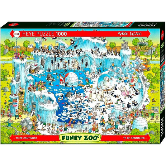 DEGANO, Marino Polar Habitat Funky Zoo HEYE 29692 Casse-tête 1000 morceaux
