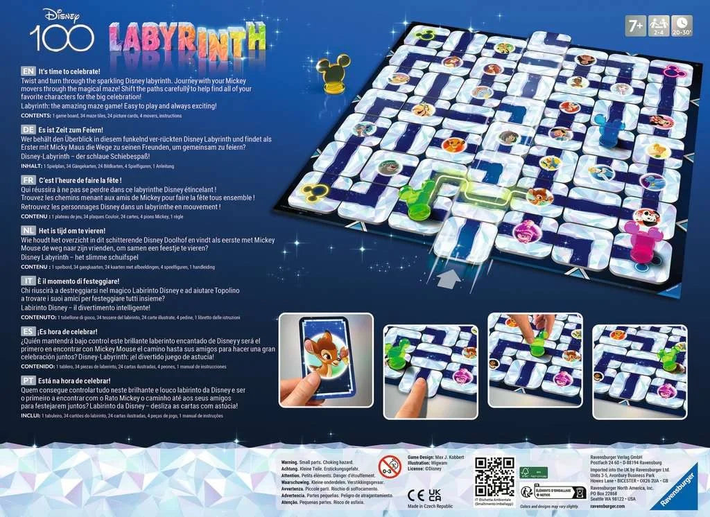 Disney 100e Labyrinthe Ravensburger 274604 Jeu 7 ans et plus