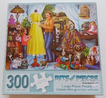 THOMPSON, Mary: Learning to Sew Bits and Pieces 46607 Casse-têtes 300 morceaux