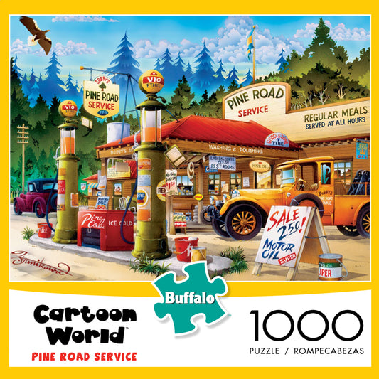 Pine Road Service Cartoon World BUFFALO Casse-tête 1000 morceaux