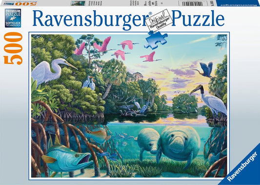 La vie des lamantins Ravensburger 169436 Casse-Tête 500 morceaux