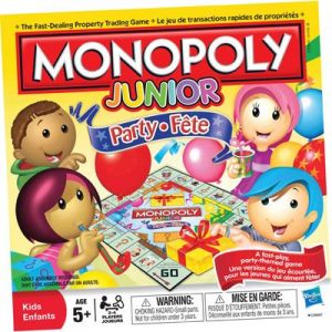 Monopoly Junior Fête C36887 Parker Brothers Hasbro Jeux 5 ans et plus
