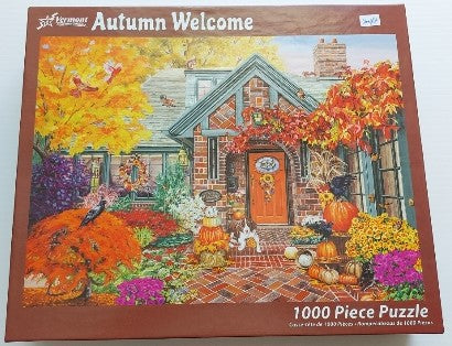 McINTYRE, Joelle: Autumn Welcome VERMONT VC1204 Casse-tête 1000 morceaux