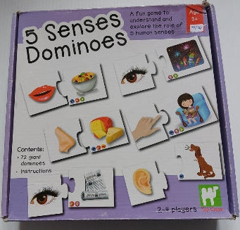 Dominoes 5 senses 72 pièces TOP CLASS 3 ans et plus