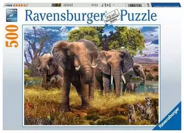 Famille d'éléphants Ravensburger 150403 Casse-Tête 500 morceaux