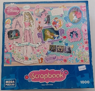 Scrapbook Disney Princess Aurora Mega Puzzles Casse-tête 1000 morceaux