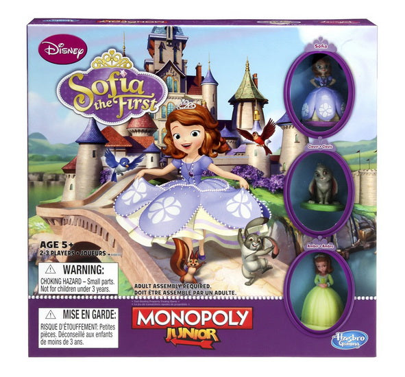 Monopoly Junior Disney Princesse Sofia Hasbro Jeux 5 ans et plus