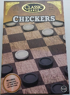 Classic Games : Checkers, Jeu de dames TCG Jeu 6 ans et plus