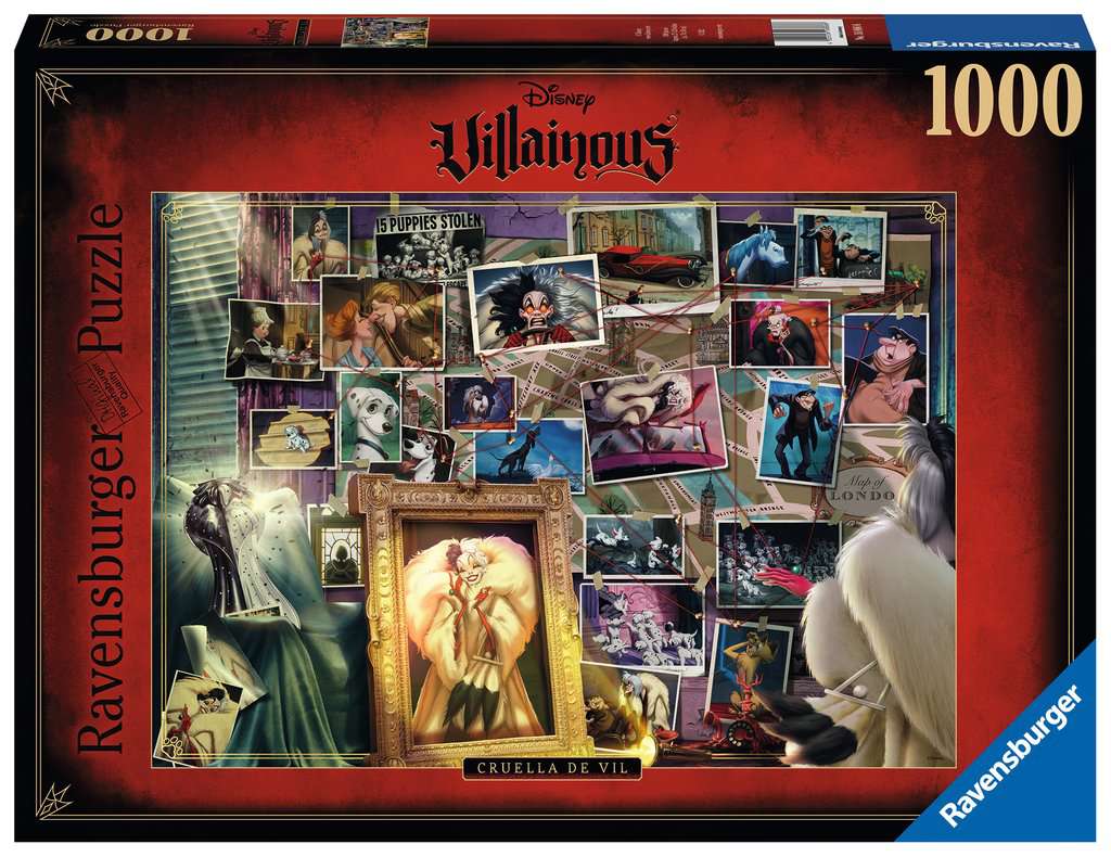 Cruella de Vil Villainous Disney Ravensburger 168866 Casse-tête 1000 morceaux