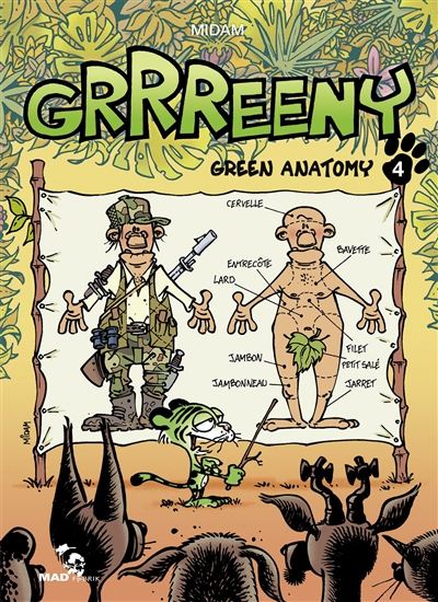 MIDAM: Grrreeny T4 Green anatomy MAD FABRIK 9782723499835