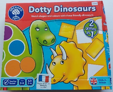Dotty Dinosaurs ORCHARD TOYS Jeu 3 à 6 ans