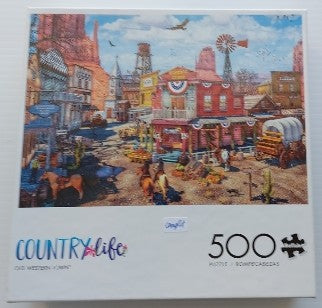 Old Western Town, Country Life Buffalo 33250 Casse-tête 500 morceaux
