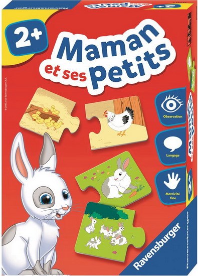 Maman et ses petits Ravensburger 240234 jeu 2 ans et plus (Copie)