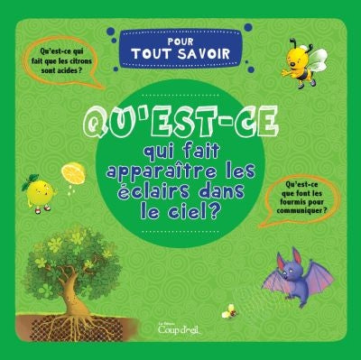 Qu'est-ce qui fait apparaître les éclairs dans le ciel? Tout Savoir Coup d'oeil 9782897682750