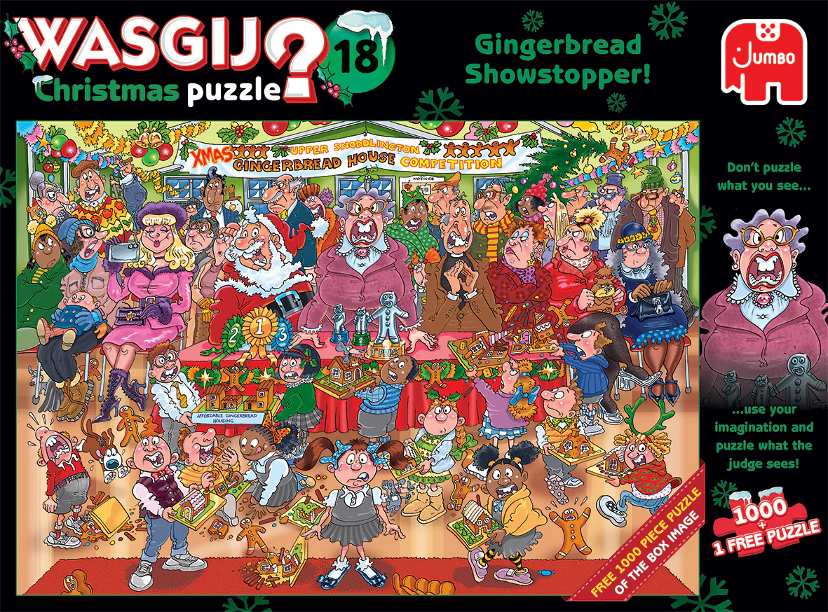 Christmas 18 Wasgij Concours Pain d'épice DOUBLE 25017 Casse-tête 1000 morceaux