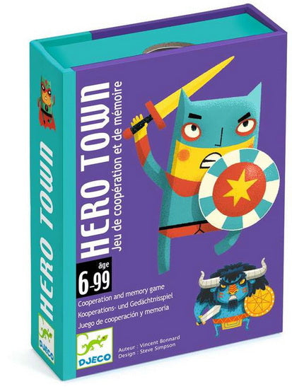 Hero Town Jeu de coopération et de mémoire DJECO DJ05143 Jeu 6 ans et plus