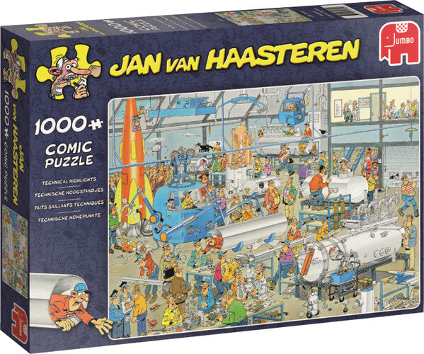 Jan Van Haasteren Faits saillants techniques JUMBO 19050 Casse-tête 1000 morceaux