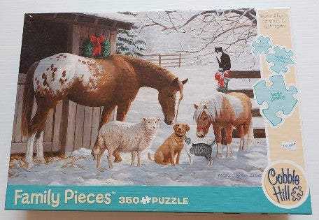 WEIRS, Clayton: Winter Barnyard COBBLE HILL 54604 Casse-tête 350 morceaux