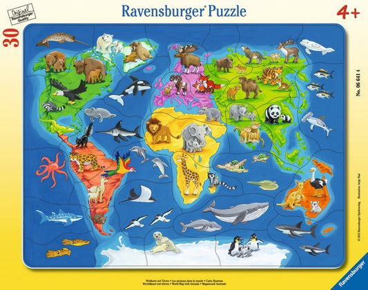 Les animaux dans le monde 066414 Ravensburger Casse-tête 30 morceaux