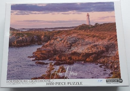MORRIS, John Louisbourg Lighthouse Cape Breton, Nova Scotia Casse-tête 1000 morceaux