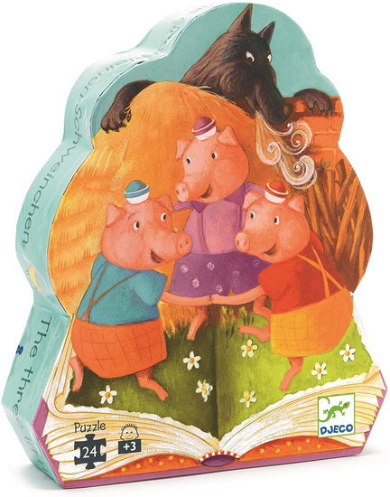 Les trois petits cochons DJECO casse-tête 24 morceaux
