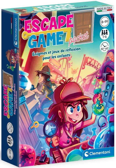 Escape Game pocket Clementoni Jeux 8 ans et +
