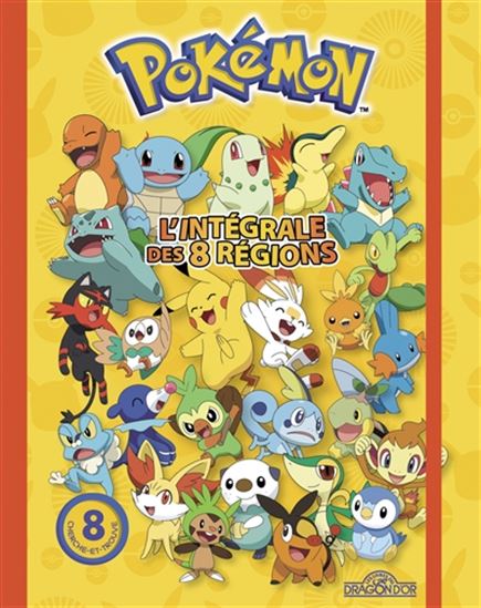 Pokémon : l'intégrale des 8 régions DRAGON D'OR 9782821211742