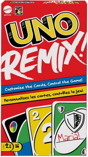Uno Remix! Mattel Jeu 7 ans et plus