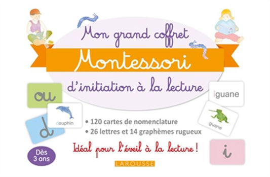 Mon grand coffret Montessori d'initiation à la lecture Larousse Jeux 3 ans et plus