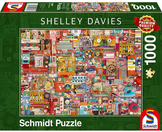 DAVIES, Shelley : Matériel vintage pour loisirs créatifs SCHMIDT 59697 Casse-tête 1000 morceaux