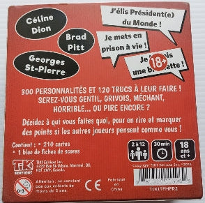 GAGNON, Joël : Tue Fourre Marie ...et pire encore! TIKI Editions Jeux 18 ans +