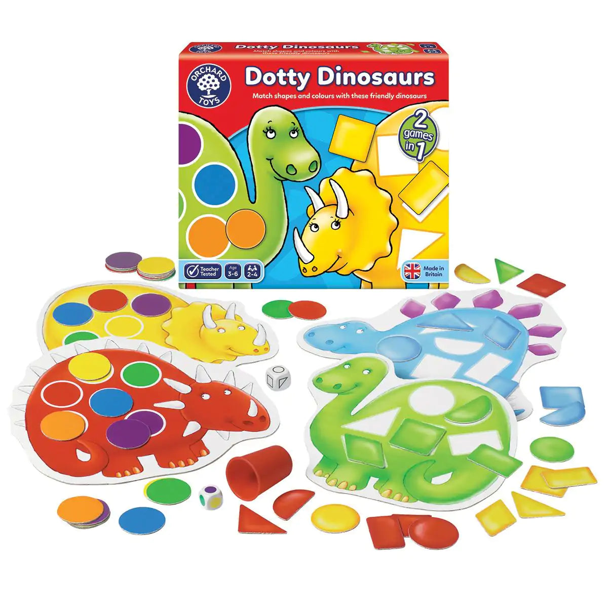 Dotty Dinosaurs ORCHARD TOYS Jeu 3 à 6 ans