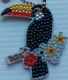 02 oiseau porte-clés, bird keychain