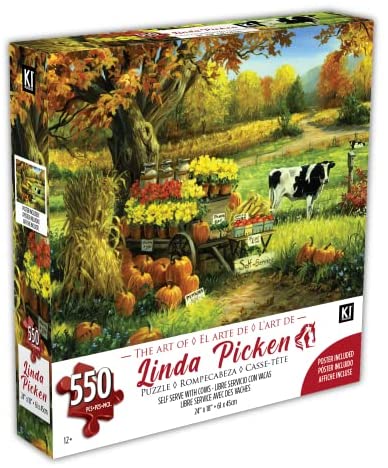 PICKEN, Linda Libre service avec des vaches Casse-tête KI Puzzles 550 morceaux