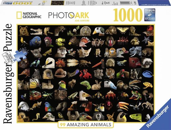 99 animaux époustouflants Ravensburger 159833 Casse-tête 1000 morceaux