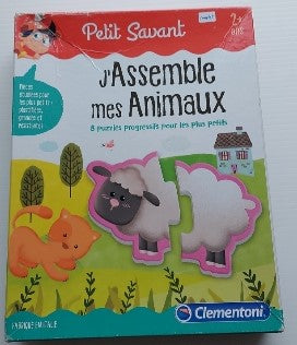 J'assemble mes petits animaux Petit Savant Clementoni 52475 Jeu 2 ans et plus