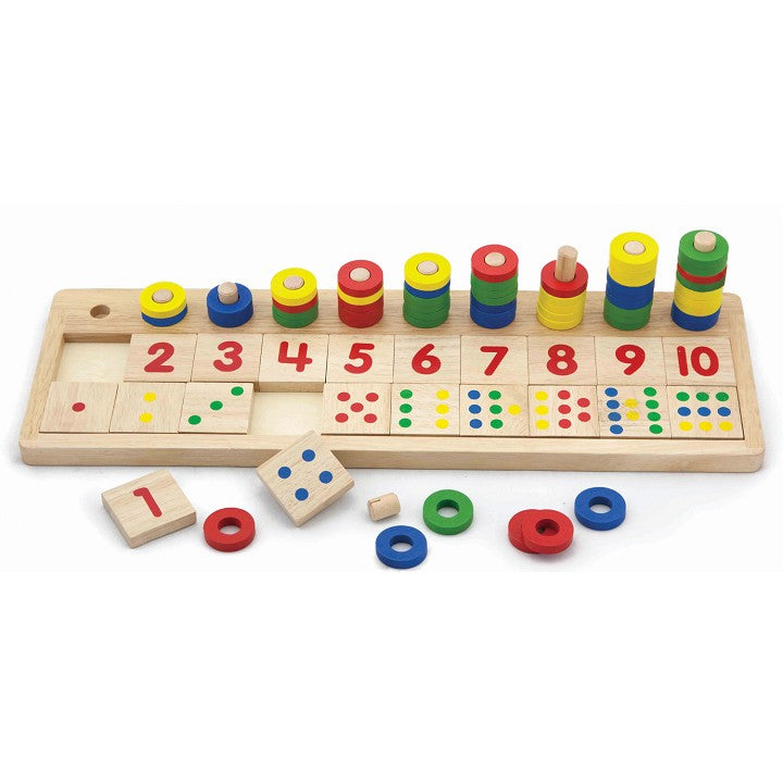Count & Match Numbers VIGA Jeux 3 ans et plus