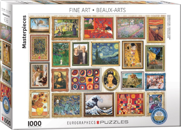Beaux-Arts, Chefs-d'oeuvre Eurographics 6000-5766 Casse-tête 1000 morceaux