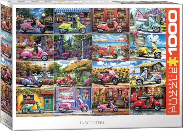 16 Scooters Eurographics 2147905 Casse-tête 1000 morceaux
