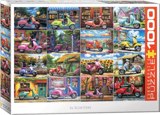 16 Scooters Eurographics 2147905 Casse-tête 1000 morceaux