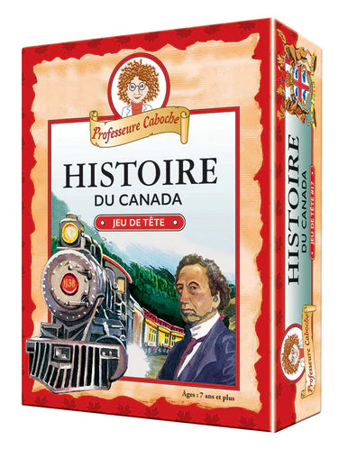 Professeure Caboche : Histoire du Canada Jeu 7 ans et plus