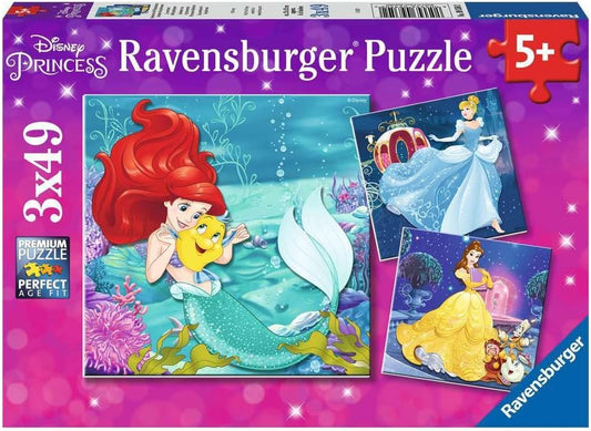Aventure de princesses Ravensburger 093502 Casse-tête 3 x 49 morceaux