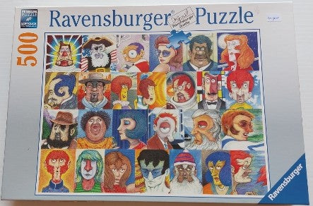 MACIEL, Hugo : Visages et Alphabet Ravensburger 168309 Casse-Tête 500 morceaux