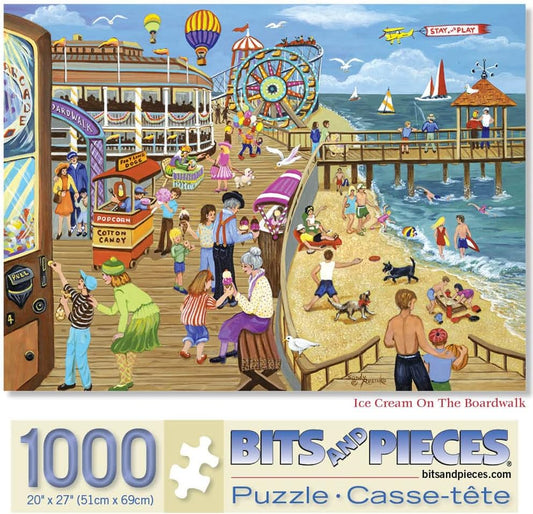 RUSINKO, Sandy: Ice Cream On the Boardwalk Bakery Bits and Pieces 49800 Casse-tête 1000 morceaux