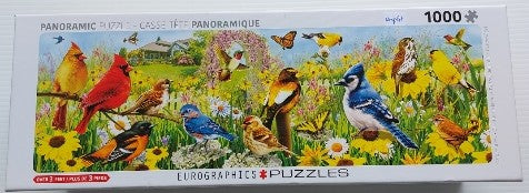 Oiseaux de jardin Panoramic Eurographics 6010-5338 Casse-tête 1000 morceaux
